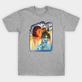 Hero (nebula background, chrome border) T-Shirt